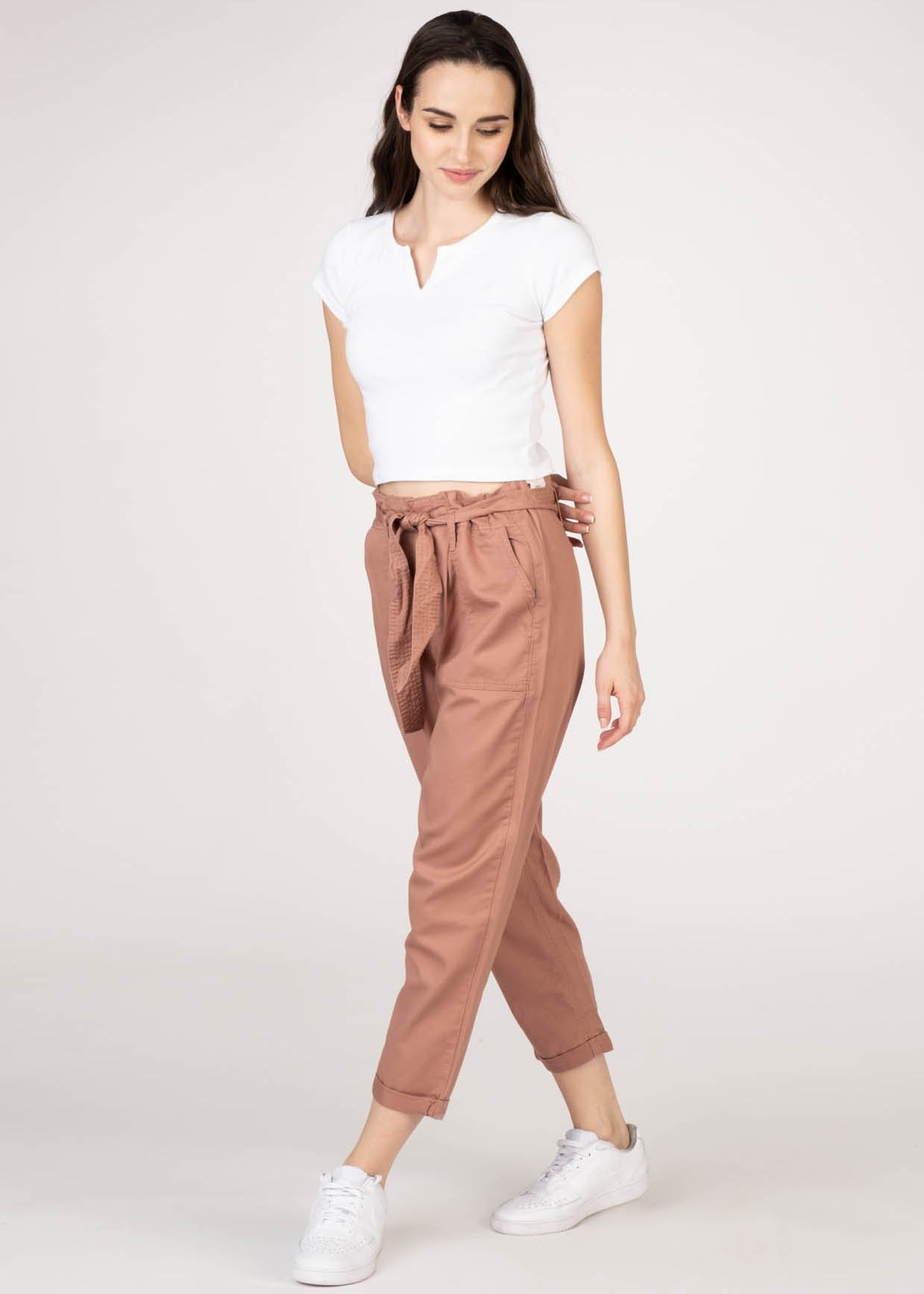 vanilla star linen joggers